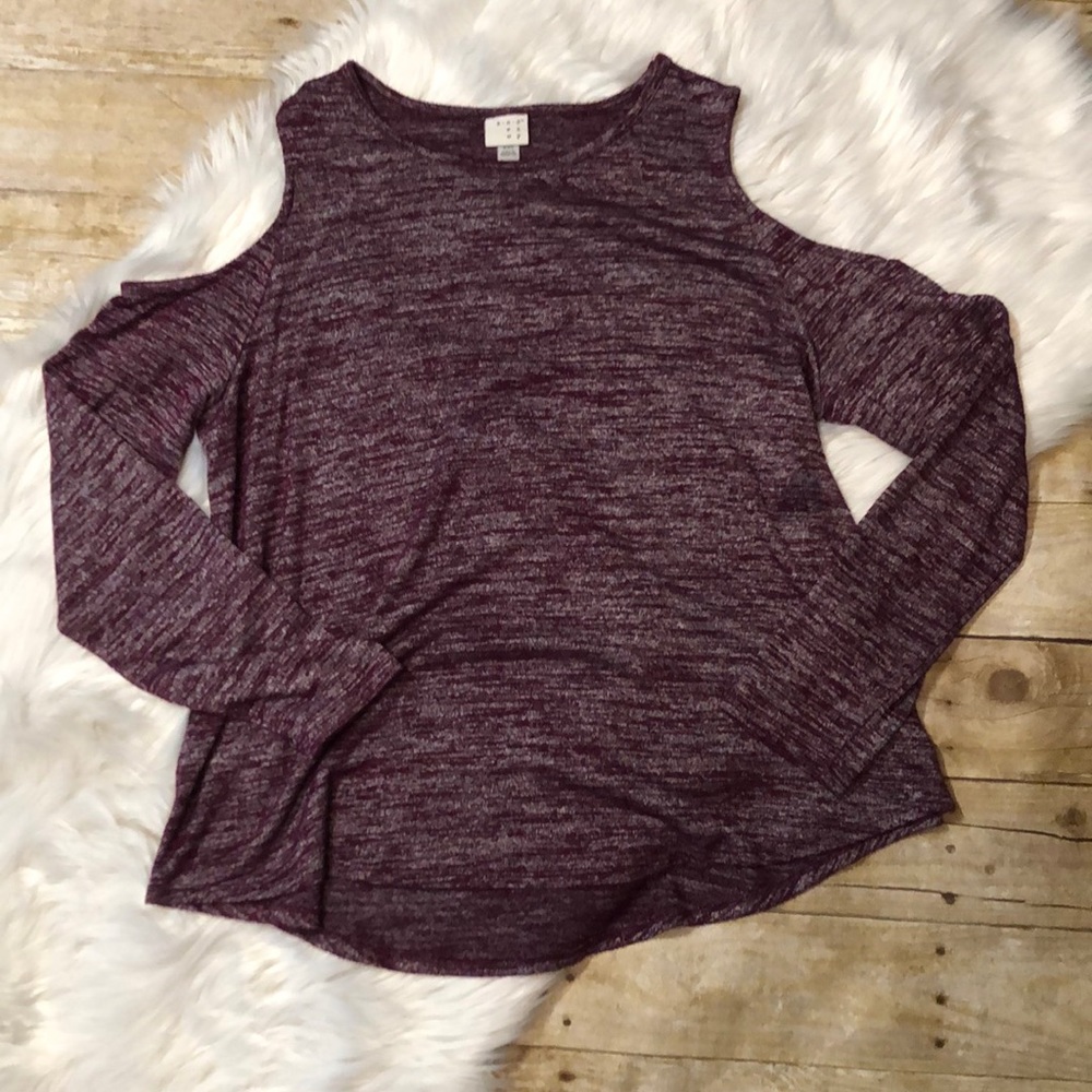 Cold Shoulder Light Sweater